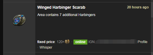 Winged Harbinger Scarab