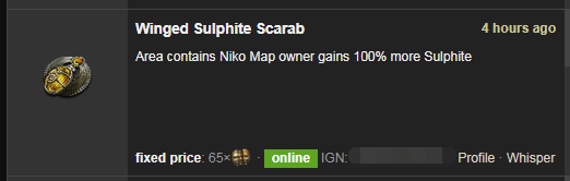 Winged Sulphite Scarab