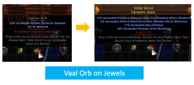 Vaal Orb on Jewels