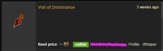Vial of Dominance Price