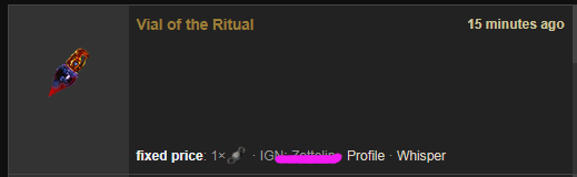 Vial of the Ritual Price