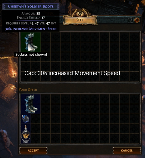 30% increased Movement Speed