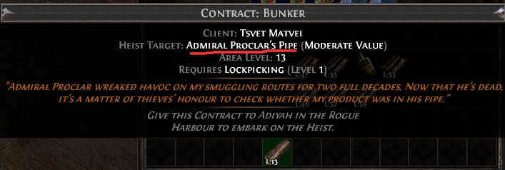 Admiral Proclar's Pipe Contract
