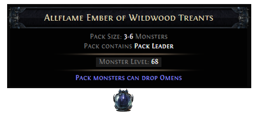 PoE Allflame Ember of Wildwood Treants