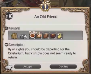 An Old Friend FFXIV