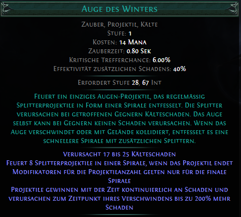 Auge des Winters PoE