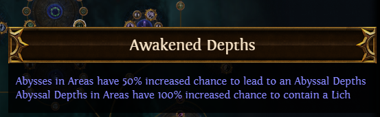 Awakened Depths PoE