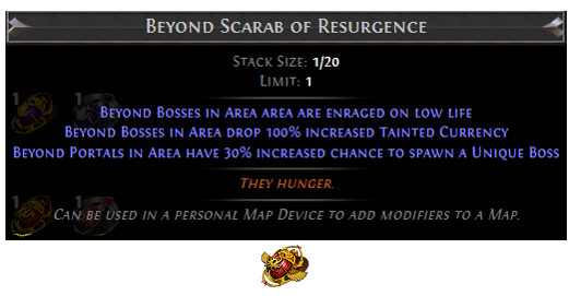 PoE Beyond Scarab of Resurgence