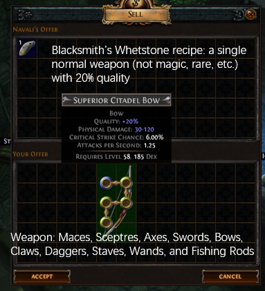 Blacksmith's Whetstone Recipe