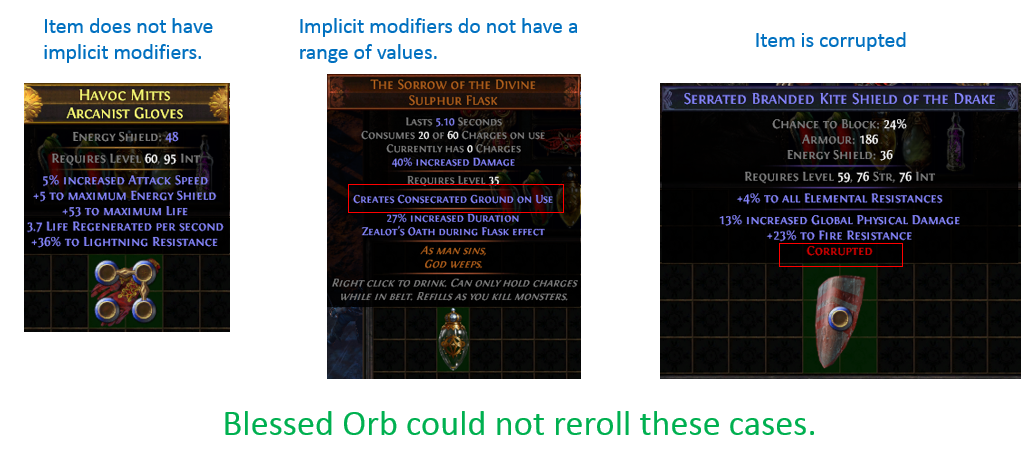 Blessed Orb Could Not Reroll
