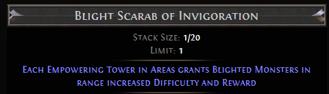 PoE Blight Scarab of Invigoration