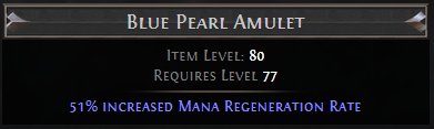 Blue Pearl Amulet