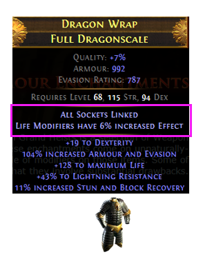 Body Armour Enchantments Example