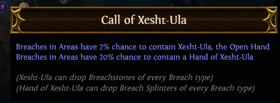Call of Xesht-Ula PoE