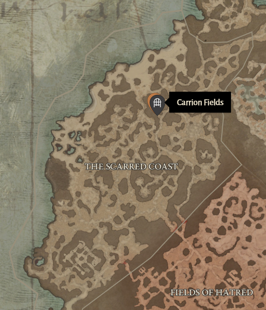 Carrion Fields Diablo 4 Location