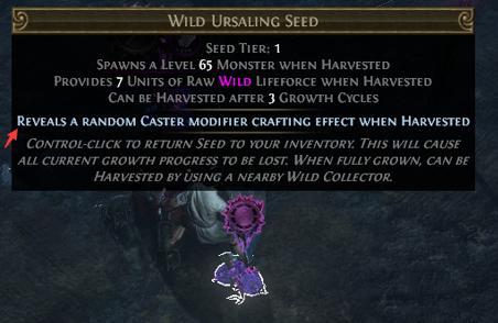 Caster Modifiers Harvest