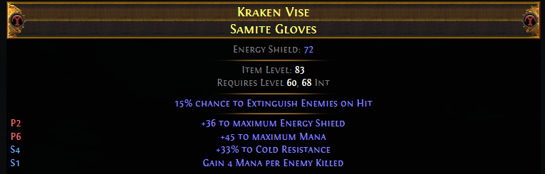 chance to Extinguish Enemies on Hit