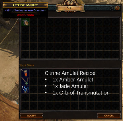 Citrine Amulet Recipe