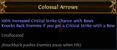 Colossal Arrows PoE