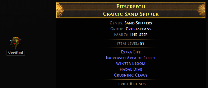 Craicic Sand Spitter