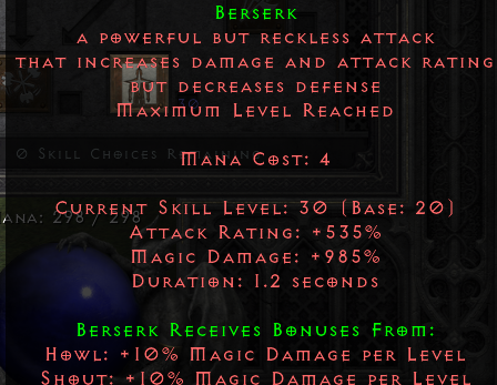 D2R Berserk Build Example