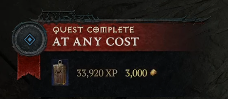 At Any Cost Diablo 4
