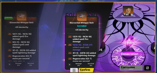 Dark Surge Corrosion Crafting