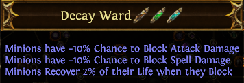 Decay Ward PoE