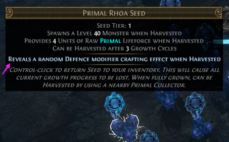 Defence Modifiers Harvest