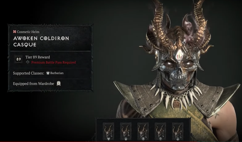 Diablo 4 Awoken Coldiron Casque
