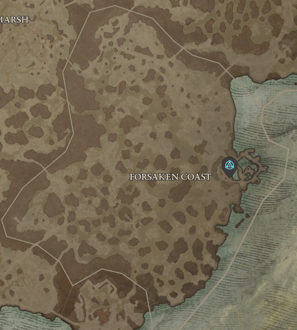 Diablo 4 Forsaken Coast Waypoint