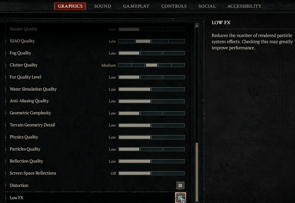 diablo 4 Low FX