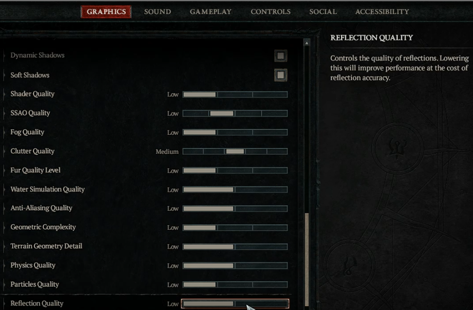 Diablo 4 Reflection Quality