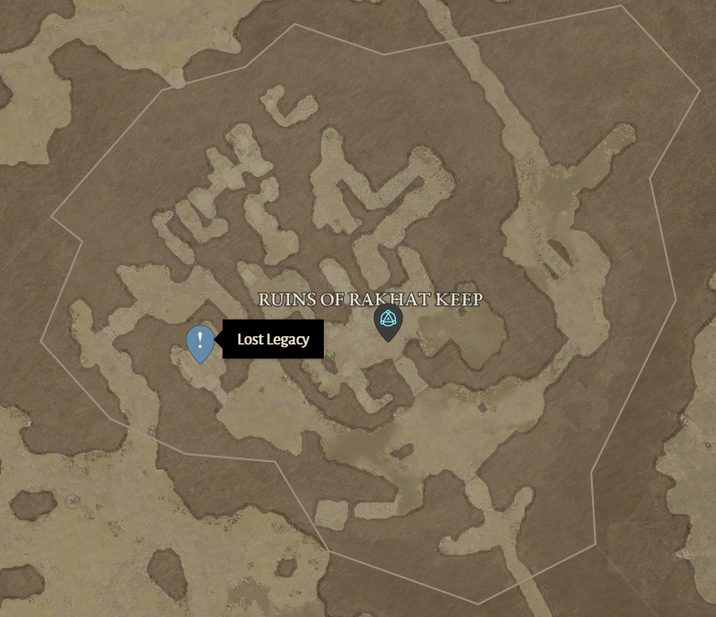 Diablo 4 Ruins of Rakhat Keep Side Quests