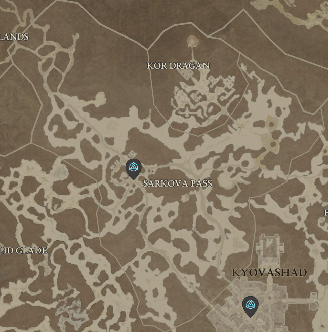 Diablo 4 Sarkova Pass Waypoint