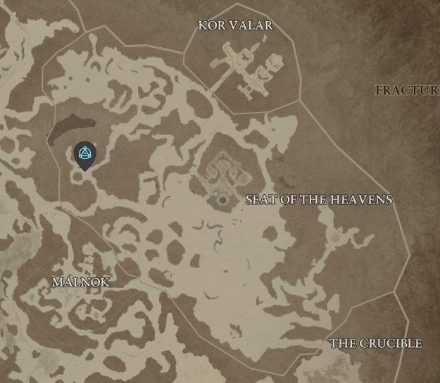 Diablo 4 Seat of the Heavens Waypoint