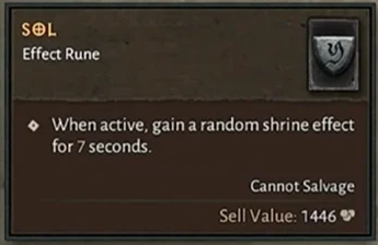 Diablo 4 Sol Rune