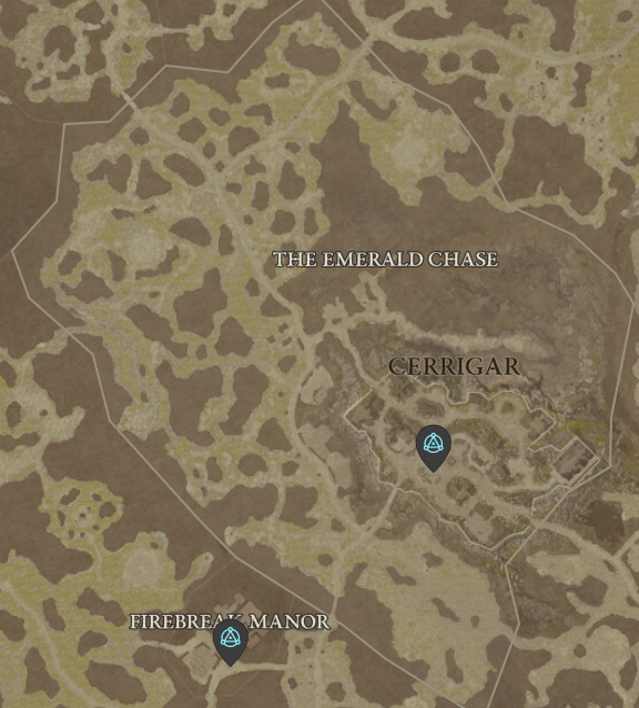 Diablo 4 The Emerald Chase Waypoint
