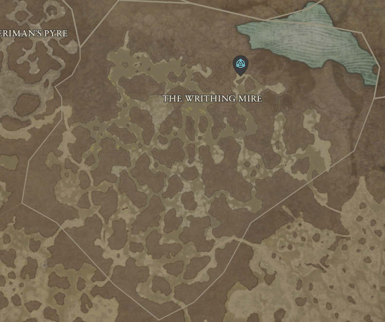 Diablo 4 The Writhing Mire Waypoint