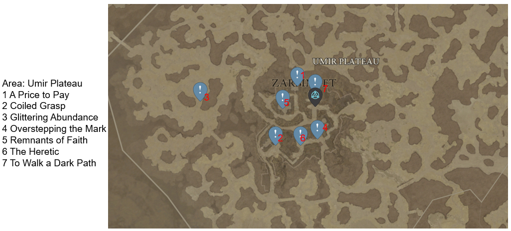 Diablo 4 Umir Plateau Side Quests
