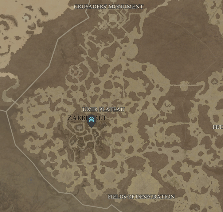 Diablo 4 Umir Plateau Waypoint