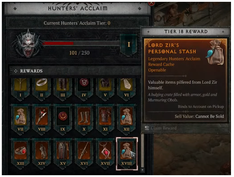 Hunter's Acclaim - Diablo 4