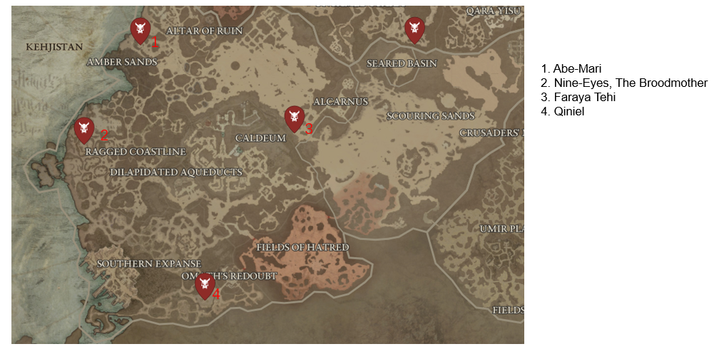 Kehjistan Rare Elites - Diablo 4