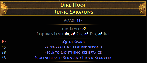 Dire Hoof Runic Sabatons