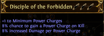 Disciple of the Forbidden PoE