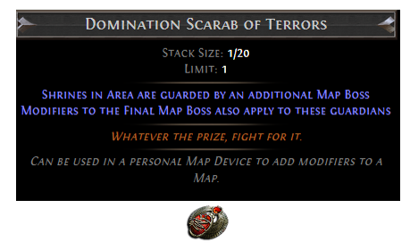 PoE Domination Scarab of Terrors