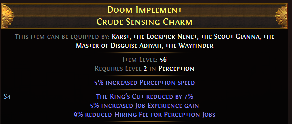 Doom Implement Crude Sensing Charm