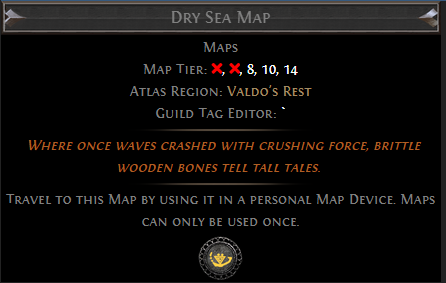 Dry Sea Map PoE