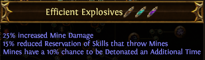 Efficient Explosives PoE