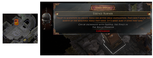 Essence Burner Location